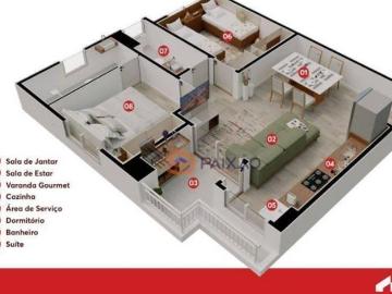Apartamento com 2 dormitórios à venda, 52 m² por R$ 340.675,00 Vila Cintra Mogi das Cruzes/SP