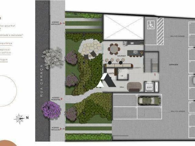 Apartamento com 2 dormitórios à venda, 61 m² por R$ 851.476,25 Serra Belo Horizonte/MG