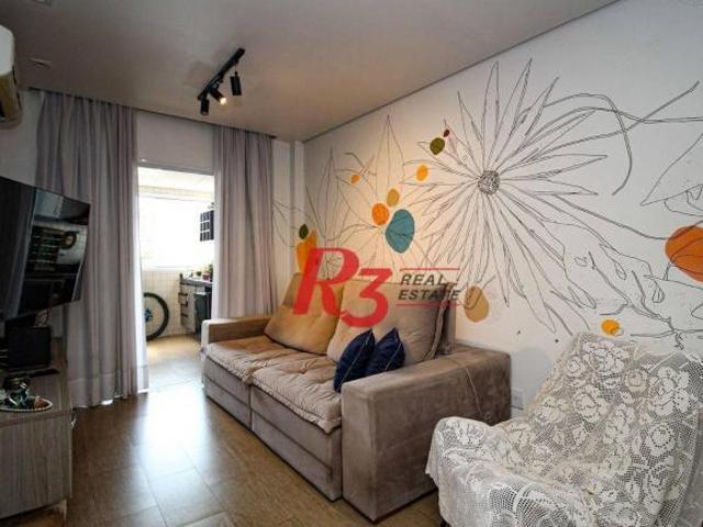 Apartamento com 2 dormitórios à venda, 84 m² por R$ 795.000,00 Ponta da Praia Santos/SP