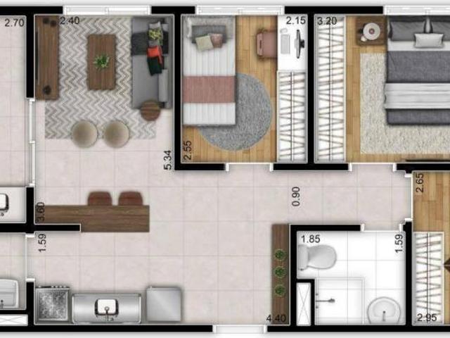 Apartamento com 2 dormitórios com ou sem vaga a partir de R$ 309.900,00* Vila Tolstoi São Pau