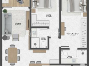 Apartamento com 2 dormitórios em Florianópolis