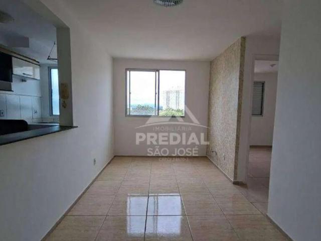 Apartamento com 2 dormitórios para alugar, 44 m² por Jardim Uirá São José dos Campos/SP