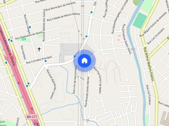 Apartamento com 2 dormitórios para alugar, 66 m² por R$ 1.866,72/mês Fazendinha Curitiba/PR