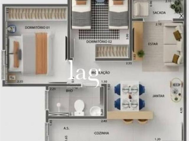 Apartamento com 2 quartos à venda, 46 m² Jardim Brasilândia Sorocaba/SP