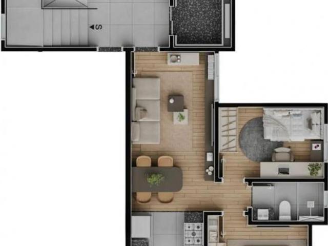 Apartamento com 2 quartos à venda em Belo Horizonte, no bairro Aparecida