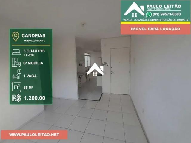 Apartamento com 2 Quartos para alugar, 65m² Barra de Jangada