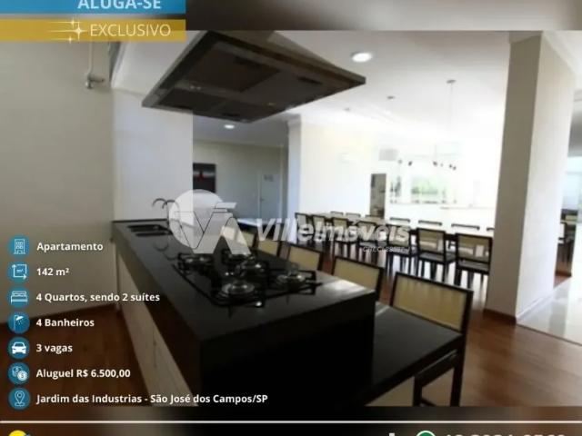 Apartamento com 4 dormitórios para alugar, 142 m² por R$ 6.846,21/mês Jardim das Indústrias São