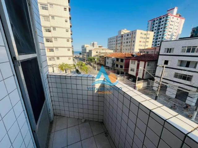 Apartamento com sacada vista mar 1 quarto à venda, 44 m² por R$ 238.500 Vila Assunção Praia Gran