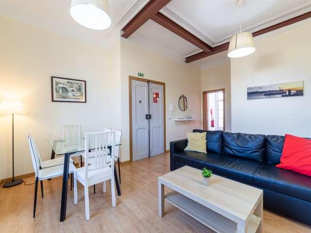 Apartamento colorido de 2 quartos para alugar em Oeiras, Lisboa