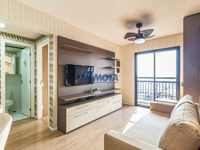 Apartamento de 47 m² na Guararapes Água Verde Curitiba PR, aluguel por R$ 3.100/mês