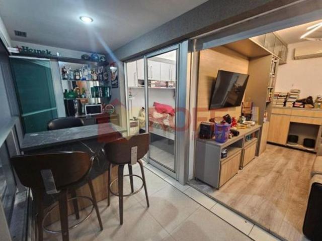 Apartamento de 47 m² à venda no Brooklin. Melhor planta da região com 1 suíte e 1 lavabo. 1 vaga