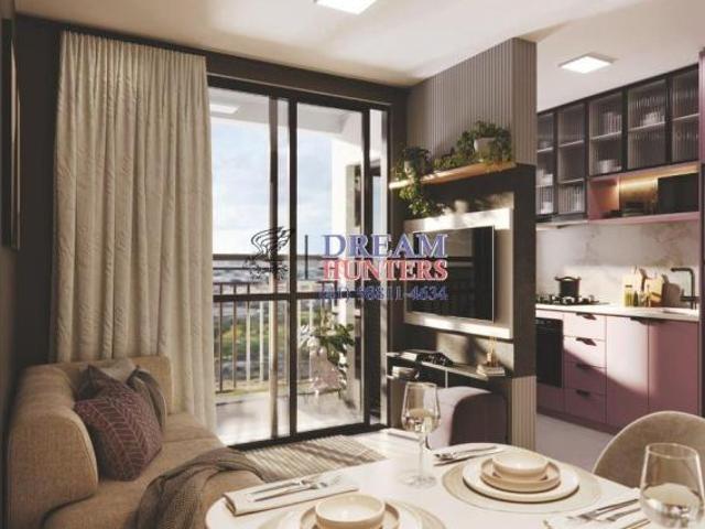 Apartamento de 46.61m² no bairro Prado Velho, com 2 quartos 1 suíte, 2 banheiros e 1 vaga de garag