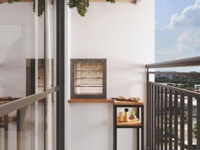 Apartamento de 46.61m² no bairro Prado Velho, com 2 quartos 1 suíte, 2 banheiros e 1 vaga de garag