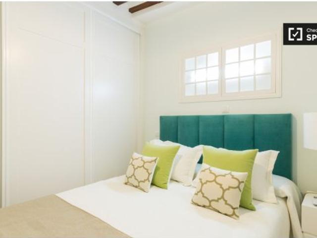 apartamento de 1 dormitorio con aire acondicionado y balcón en alquiler en Madrid centro de la ciuda