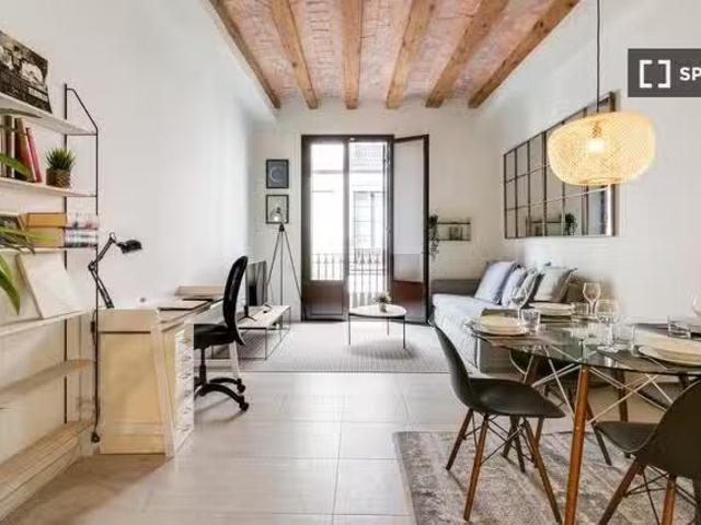 Apartamento de 1 dormitorio en alquiler en La Barceloneta, Bar.