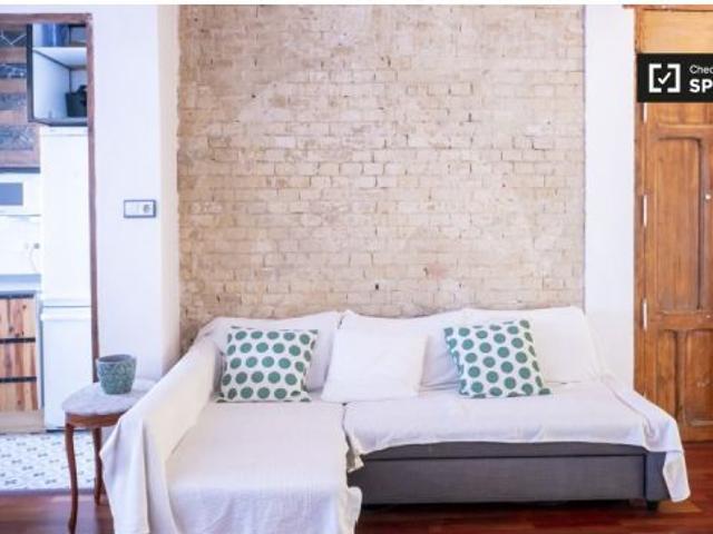 Apartamento de 1 dormitorio en alquiler en Russafa