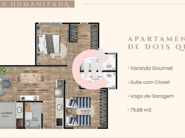 Apartamento de 1 quarto no Centro de São Lourenço MG: 1 suíte, 1 sala, 2 banheiros, 1 vaga, 45,20 m²