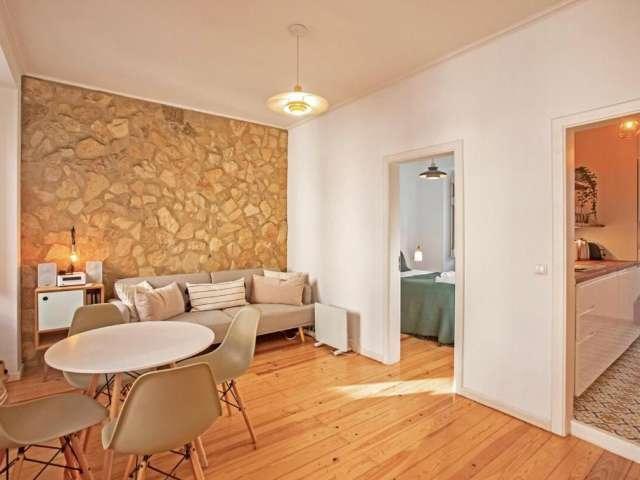 Apartamento de 1 quarto para alugar em Lisboa