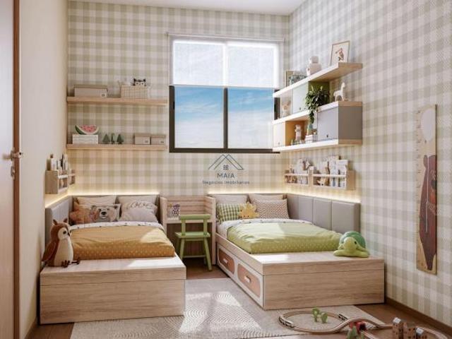 Apartamento de 2 quartos com lazer no Três Barras