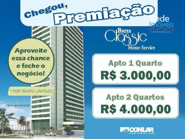 Apartamento de 33 m² Candeias Jaboatão dos Guararapes, aluguel por R$ 2.998/mês