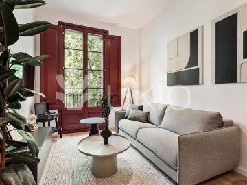 Sant Antoni, Barcelona, Lateral Gran Via de les Corts Catalanes, L'Antiga Esquerra de l'Eixample, Barcelona, Barcelona, Cataluña, Cataluña