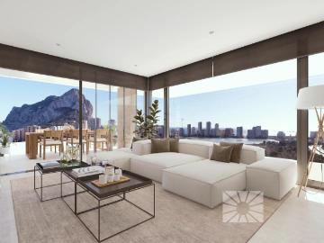 Apartamento de lujo de obra nueva con vistas al mar y amplia. 151m² Calpe Calp