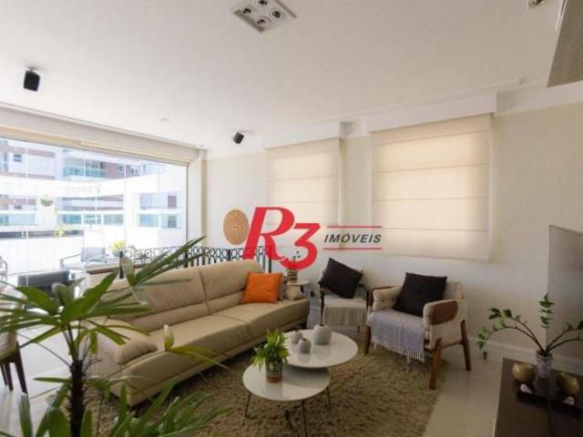Apartamento Duplex com 2 dormitórios à venda, 175 m² por R$ 1.490.000,00 Pompéia Santos/SP