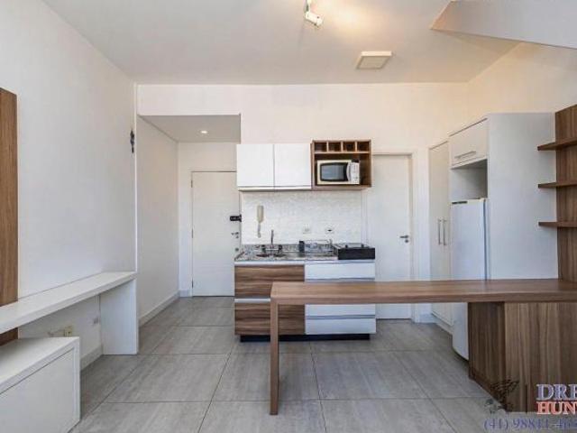Apartamento Duplex, com 53m², Semi mobiliado, 1 Vaga, Centro/Batel