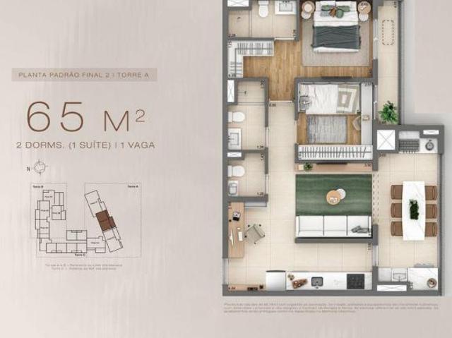 Apartamento em Vila Mariana, São Paulo/SP de 65m² 2 quartos à venda por R$ 960.000,00