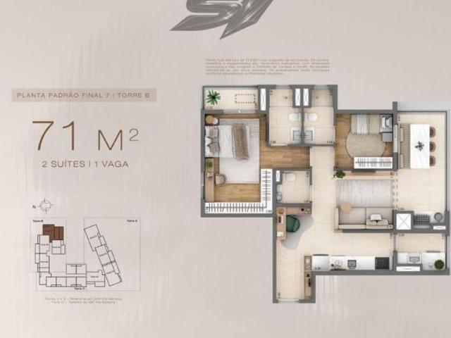 Apartamento em Vila Mariana, São Paulo/SP de 71m² 2 quartos à venda por R$ 1.030.000,00