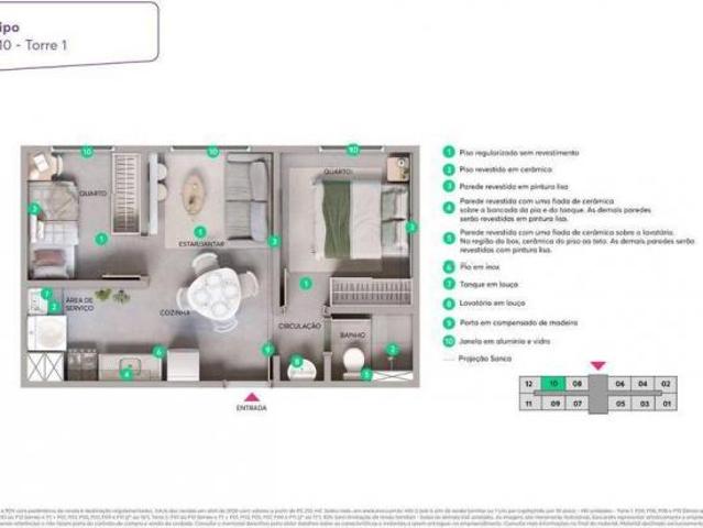 Apartamento em Vila Carmosina, São Paulo/SP de 33m² 2 quartos à venda por R$ 265.000,00