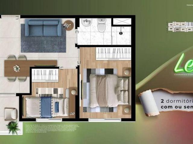 Apartamento em Vila Fanton, São Paulo/SP de 35m² 2 quartos à venda por R$ 255.000,00