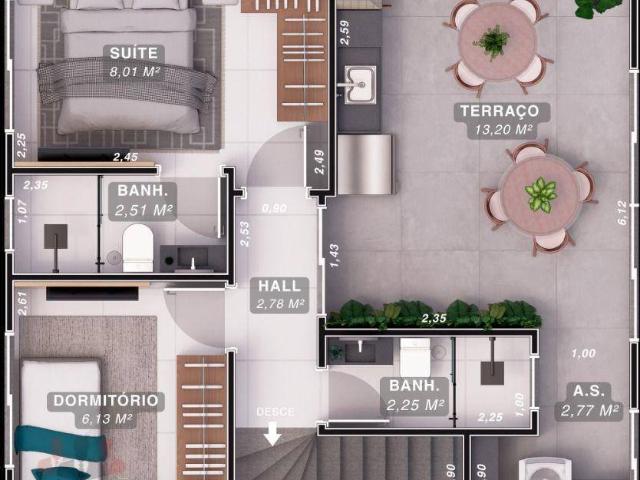 Apartamento em Vila Guilhermina, Praia Grande/SP de 83m² 3 quartos à venda por R$ 679.900,00