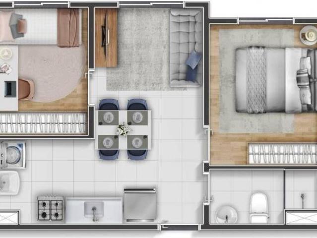 Apartamento em Vila Itaim, São Paulo/SP de 34m² 2 quartos à venda por R$ 250.000,00