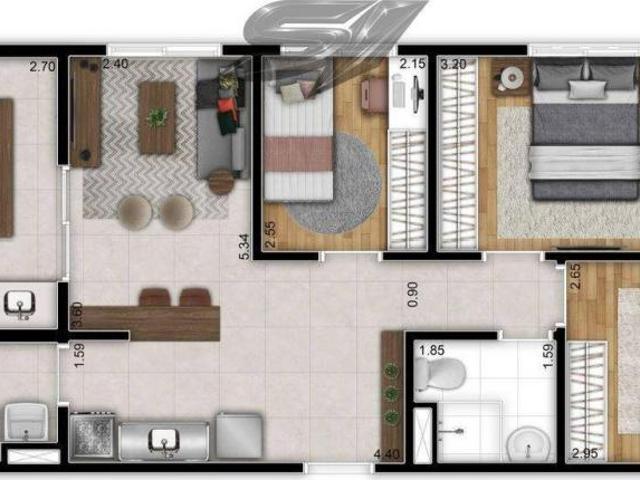 Apartamento em Vila Tolstoi, São Paulo/SP de 71m² 3 quartos à venda por R$ 540.000,00