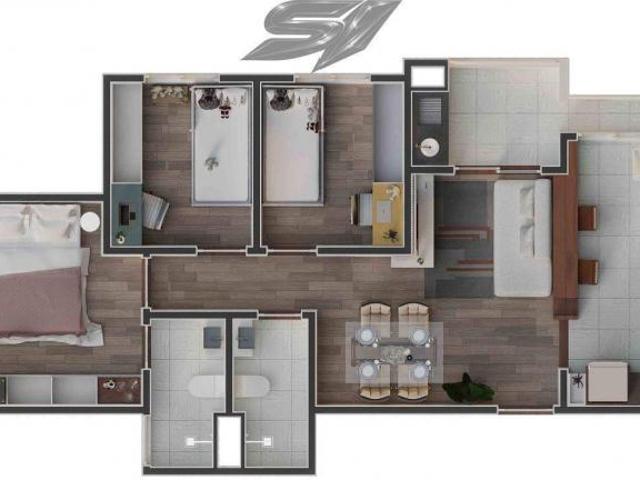 Apartamento em Vila Urupês, Suzano/SP de 62m² 2 quartos à venda por R$ 429.000,00