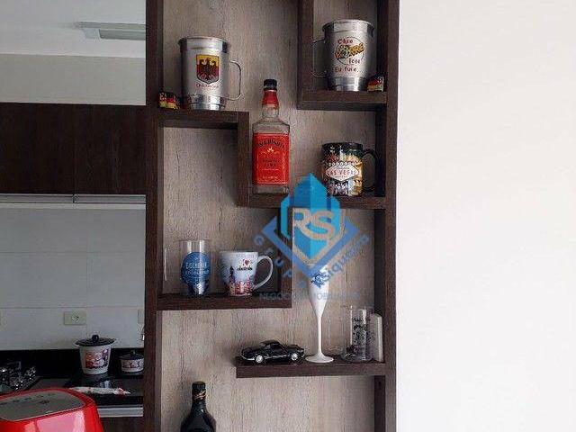 Apartamento em Vila Valparaíso, Santo André/SP de 60m² 2 quartos para locação R$ 2.300,00/mes