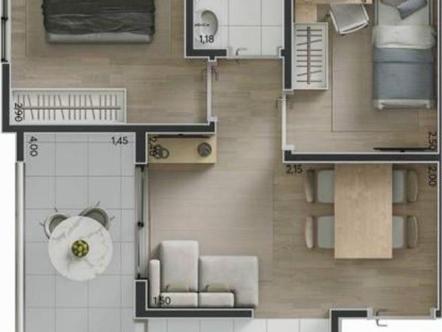 Apartamento em Americanópolis, São Paulo/SP de 41m² 2 quartos à venda por R$ 283.000,00