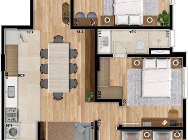 Apartamento em Avenida São Paulo Jardim Alvinópolis Atibaia/SP