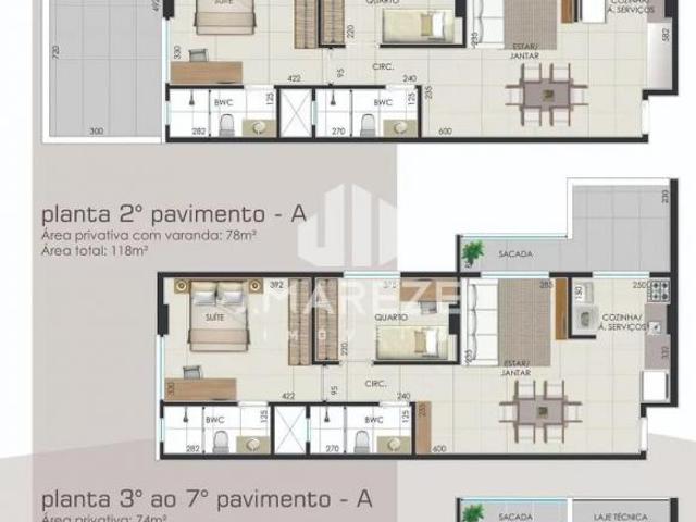 Apartamento em Barra Funda, Apucarana/PR de 67m² 2 quartos à venda por R$ 383.160,00