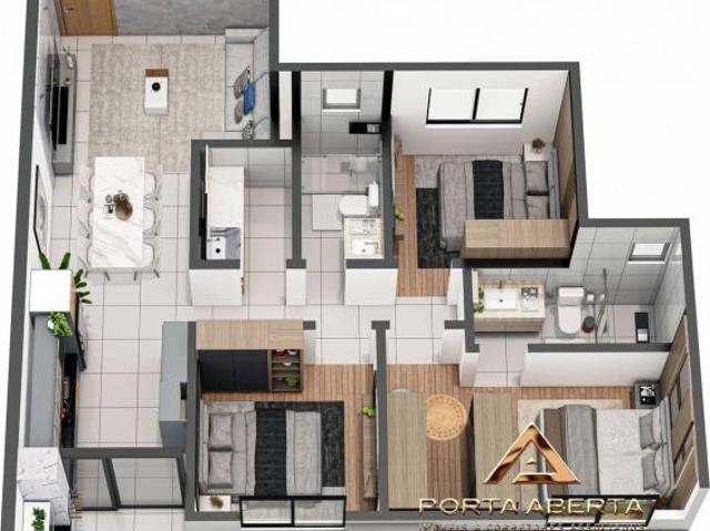 Apartamento em Belvedere, Coronel Fabriciano/MG de 81m² 3 quartos à venda por R$ 440.000,00
