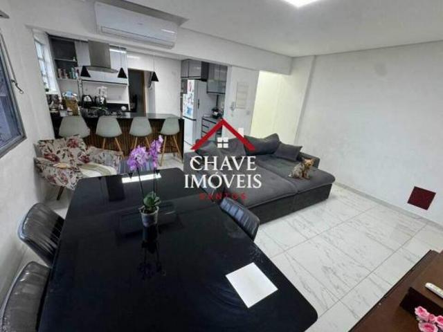 Apartamento em Campo Grande, Santos/SP de 97m² 2 quartos à venda por R$ 640.000,00