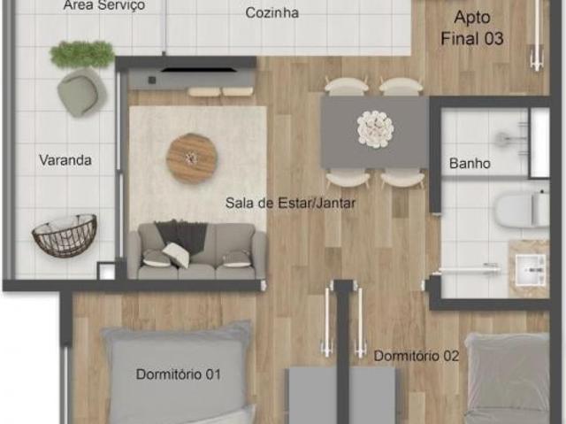 Apartamento em Canhema, Diadema/SP de 38m² 2 quartos à venda por R$ 314.000,00