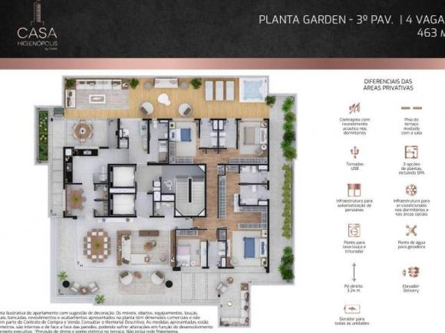 Apartamento em Consolação, São Paulo/SP de 276m² 4 quartos à venda por R$ 9.649.999,00