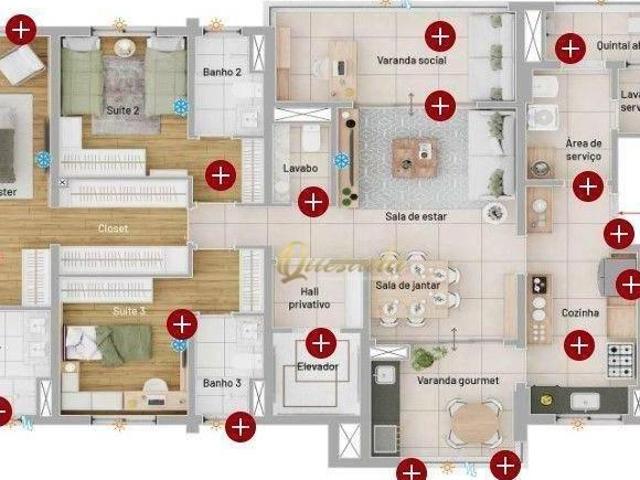Apartamento em construção, à venda, 3 suítes, varanda, Epic Indaiatuba, Indaiatuba