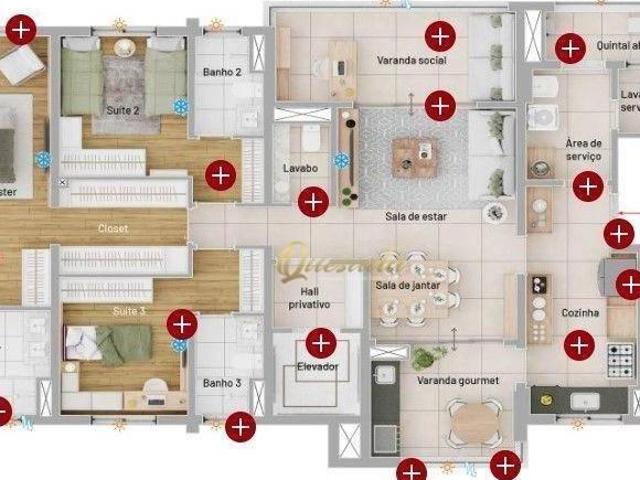 Apartamento em construção, à venda, 3 suítes, varanda, Epic Indaiatuba, Indaiatuba