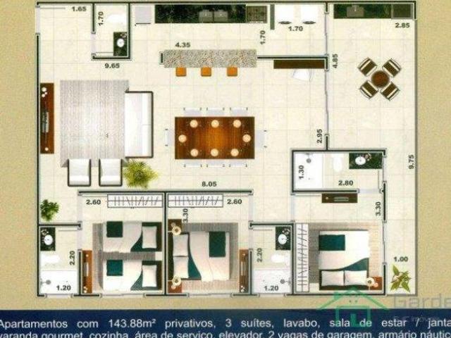 Apartamento em Estufa I, Ubatuba/SP de 0m² 3 quartos à venda por R$ 1.800.000,00