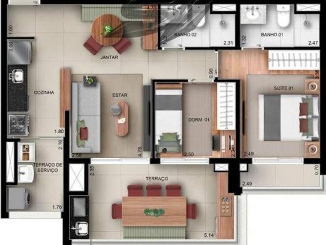 Apartamento em Ipiranga, São Paulo/SP de 71m² 2 quartos à venda por R$ 958.000,00