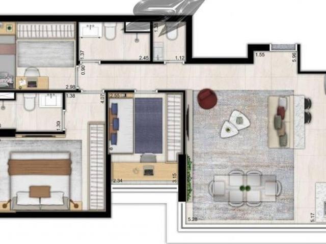 Apartamento em Ipiranga, São Paulo/SP de 79m² 3 quartos à venda por R$ 951.000,00
