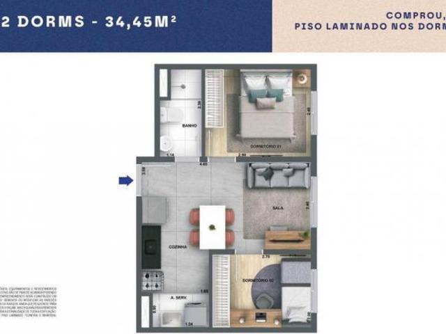 Apartamento em Jaguaré, São Paulo/SP de 35m² 2 quartos à venda por R$ 285.000,00